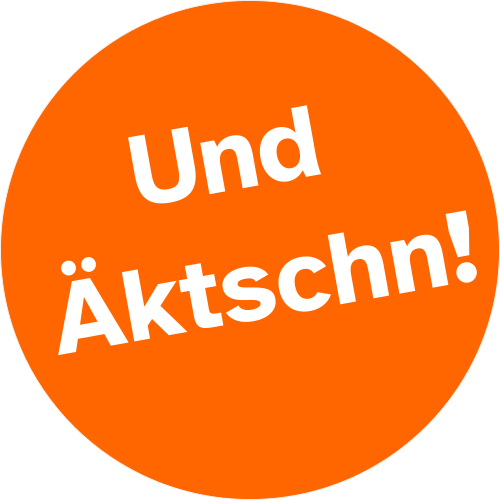 Schriftzug Und Äktschn!